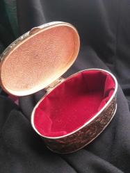 Gümüş kaplama takı kutusu