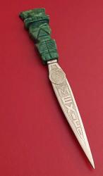 Meksika, Eski Bir Mexico Hatırası Mektup Açacağı. Gümüş Bıçak, Ön Yüzünde; 