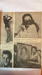 HAFTA DERGİSİ - KAPAK: LANA TURNER - 3 OCAK 1958  SAYI: 1  FRANSIZ CUMHURBAŞKANI - KRALİÇE ELIZABETH - MAREŞAL ZUKOV - HALİMİ (BOKS ŞAMPİYONU) - GRACE KELLY VE KIZI CAROLINE - KERİM HAN - CHRISTIAN DIOR - KRAL HAAKON VII - ÉDOUARD HERRIOT - AĞA HAN - SPUTNIK - ANN BETTER - ELVIS PRESLEY - ELIZABETH TAYLOR - MIKE TODD - GINA LOLLOBRIGIDA - SOPHIA LOREN - RITA HAYWORTH - MÜMTAZ TARHAN - BURT LANCASTER - COLETTE DUVAL  1957’NİN ÖNEMLİ HADİSELERİ (SPUTNIK, ZUKOV’UN AZLİ, GRACE KELLY’NİN KIZI, NATO KONFERANSI, DİOR’UN ÖLÜMÜ) - “ŞAFAK SÖKERKEN” ROMANINDAN ALINTI (RUSYA’DA BİR TÜRK SUBAY) - PIN-UP MÜSABAKASI (ANN BETTER) - ELVIS PRESLEY’İN ASKERLİĞE ALINMASI - ELIZABETH TAYLOR’UN HAMİLELİĞİ VE MIKE TODD’UN AÇIKLAMASI - GINA LOLLOBRIGIDA’NIN PORTRESİ - MÜMTAZ TARHAN’IN İSTANBUL’DAKİ TEFTİŞLERİ - RITA HAYWORTH’UN YILDIZININ SÖNMESİ İDDİASI - YEDİKULE VEREM HASTAHANESİNDE KONSER - MECLİS İÇ TÜZÜK TADİLATI (GRUPLARIN İNHİLALİ, SÖZLÜ S - TAM TAKIM EKSİKSİZ 34 SAYFA