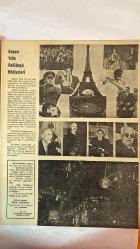 HAFTA DERGİSİ - KAPAK: LANA TURNER - 3 OCAK 1958  SAYI: 1  FRANSIZ CUMHURBAŞKANI - KRALİÇE ELIZABETH - MAREŞAL ZUKOV - HALİMİ (BOKS ŞAMPİYONU) - GRACE KELLY VE KIZI CAROLINE - KERİM HAN - CHRISTIAN DIOR - KRAL HAAKON VII - ÉDOUARD HERRIOT - AĞA HAN - SPUTNIK - ANN BETTER - ELVIS PRESLEY - ELIZABETH TAYLOR - MIKE TODD - GINA LOLLOBRIGIDA - SOPHIA LOREN - RITA HAYWORTH - MÜMTAZ TARHAN - BURT LANCASTER - COLETTE DUVAL  1957’NİN ÖNEMLİ HADİSELERİ (SPUTNIK, ZUKOV’UN AZLİ, GRACE KELLY’NİN KIZI, NATO KONFERANSI, DİOR’UN ÖLÜMÜ) - “ŞAFAK SÖKERKEN” ROMANINDAN ALINTI (RUSYA’DA BİR TÜRK SUBAY) - PIN-UP MÜSABAKASI (ANN BETTER) - ELVIS PRESLEY’İN ASKERLİĞE ALINMASI - ELIZABETH TAYLOR’UN HAMİLELİĞİ VE MIKE TODD’UN AÇIKLAMASI - GINA LOLLOBRIGIDA’NIN PORTRESİ - MÜMTAZ TARHAN’IN İSTANBUL’DAKİ TEFTİŞLERİ - RITA HAYWORTH’UN YILDIZININ SÖNMESİ İDDİASI - YEDİKULE VEREM HASTAHANESİNDE KONSER - MECLİS İÇ TÜZÜK TADİLATI (GRUPLARIN İNHİLALİ, SÖZLÜ S - TAM TAKIM EKSİKSİZ 34 SAYFA