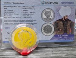 II. 2. Bayezid  Osmanlı Padişahları Serisi No:8 İKİNCİ Bayezit 1 ONS (Gümüş) SERTİFİKALI