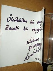 sezen aksu ağlamak güzeldir kaset (kartonetin iç yüzünde yazı var, ikinci fotoğrafa bakınız)