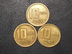 1940 YILINA AİT 10 PARA ÇÇT 3 ADET TCM 2627