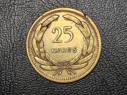1956 YILINA AİT 25 KURUŞ  ÇÇT (+) TCM 1844