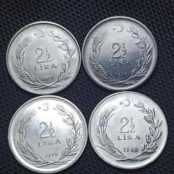 2.5 Lira 1977-1978-1979-1980