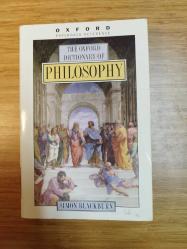 The Oxford Dictionary of Philosophy - [ = OXFORD FELSEFE SÖZLÜĞÜ ]