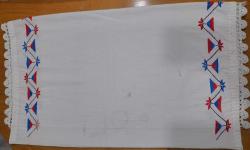 KANAVİÇE İŞLEMELİ YASTIK KILIFI