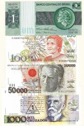 BREZİLYA 1-100-1.000-50.000 CRUZEİRO ÇİL (TK 19 324) ÇİL