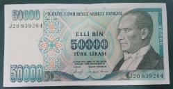 TÜRKİYE  50.000  LİRA KAĞIT PARA