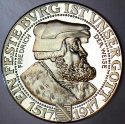 REPLİKA ALMANYA-SAKASONYA 3 MARK 1917 ULTRA NADİR PARANIN 2003 TARİHLİ KOPYASI. BAKIR-NİKEL 33 mm.