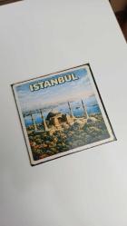 İstanbul Şehri (Ayasofya Cami) - Pop-Art Travel - 9x9 cm Buzdolap Magneti