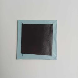 Kuzey Makedonya North Macedonia - Posta Pulu Temalı Ülke - Baskılı Buzdolap Magneti Kare - 9x9 cm