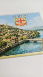 Retro Gürcistan Tiflis Şehri Temalı Vintage Buzdolap Magneti – 9x9 cm