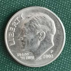 AMERİKA  2002  P   1 DİME