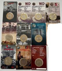 Tedavül 1 TL  Hatıra Para seti 10adet