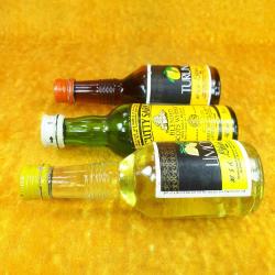 3 ADET MİNYATÜR ŞİŞE TEKEL TURUNÇ LİKÖRÜ , TEKEL LİMON LİKÖRÜ , CUTTY SARK BLENDED SCOTS WHISKY , KOLEKSİYON İÇİLMEZ