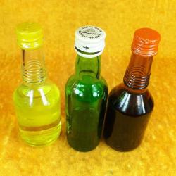 3 ADET MİNYATÜR ŞİŞE TEKEL TURUNÇ LİKÖRÜ , TEKEL LİMON LİKÖRÜ , CUTTY SARK BLENDED SCOTS WHISKY , KOLEKSİYON İÇİLMEZ