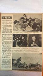HAFTA DERGİSİ - KAPAK: JULİA ADAMS - 23 EKİM 1953 — SAYI: 213  167 KOMÜNİST SANIK - MEHMET BİBER - DULLES - EDEN - BIDAULT - AĞAH AKSEL - DR. BEBLER - BERIA - AHMED ÖZDEL - GANDİ - WINSTON CHURCHILL - VALKOF - VİŞİNSKİ  167 KOMÜNİST SANIGININ MAHKEMESİ - DÖRTLER KONFERANSI - TRIESTE DAVASI - TÜRKİYE’NİN TAVASSUT TEKLİFİ - BERIA RUSYA’DAN KAÇMAMIŞ - AKADEMİDE DERSLERE BAŞLANDI - GANDİ’NİN ÖLÜM YILDÖNÜMÜ - T.U. REKTÖRÜNÜN BASIN TOPLANTISI - LİG MAÇLARI BAŞLADI - BELGRAD’DA YAPILAN NUMAYİŞ - MADALYA ALAN YEDEK SUBAYLAR - ÜNİVERSİTEYE DİKİLECEK ATATÜRK HEYKELİ - YUGOSLAVYA DÖRTLÜ KONFERANS TEKLİFİ - CHURCHILL NOBEL EDEBİYAT MÜKÂFATINI KAZANDI - ÜÇLER LONDRA’DA TOPLANDILAR   - TAM TAKIM EKSİKSİZ 42 SAYFA