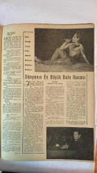 HAFTA DERGİSİ - KAPAK: MARILYN MAXWELL - 17 ŞUBAT 1956 — SAYI: 7  KETY - CYD CHARISSE - ROSALINE NERI - CELÂL BAYAR - ADNAN MENDERES - KASIM GÜLEK - MÜKERREM SAROL - HAMİT ŞEVKET İNCE - M. ROGER  KUŞLARLA ARKADAŞ KEDİ - ETİKETLİ CEKET - MUVAFFAK BÜYÜK BİR RİC’AT - PEŞTEMAL MODA OLDU - KAPLAN DESEN YİNE REVAÇTA - İTALYAN MARILYN MONROE’SU - CELÂL BAYAR’IN TETKİKLERİ - HAVALAR - RANDALL’IN ANKARA’DAKİ TEMASLARI - SAROL HAKKINDA MECLİS TAHKİKATI - KISA İÇ HADİSELER - FOTO ROBOT METODU - TAM TAKIM EKSİKSİZ 34 SAYFA