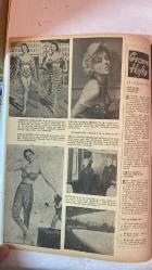 HAFTA DERGİSİ - KAPAK: MARILYN MAXWELL - 17 ŞUBAT 1956 — SAYI: 7  KETY - CYD CHARISSE - ROSALINE NERI - CELÂL BAYAR - ADNAN MENDERES - KASIM GÜLEK - MÜKERREM SAROL - HAMİT ŞEVKET İNCE - M. ROGER  KUŞLARLA ARKADAŞ KEDİ - ETİKETLİ CEKET - MUVAFFAK BÜYÜK BİR RİC’AT - PEŞTEMAL MODA OLDU - KAPLAN DESEN YİNE REVAÇTA - İTALYAN MARILYN MONROE’SU - CELÂL BAYAR’IN TETKİKLERİ - HAVALAR - RANDALL’IN ANKARA’DAKİ TEMASLARI - SAROL HAKKINDA MECLİS TAHKİKATI - KISA İÇ HADİSELER - FOTO ROBOT METODU - TAM TAKIM EKSİKSİZ 34 SAYFA
