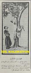 Osmanlıca Karagöz Mizah Dergisi-Gazetesi, Orijinal Dönem Basım, (Ottoman Magazine-Newspaper-Journal Illustré Cara-Gueuz) - 29 Mart 1924 - Sayı: 1673 - Hicri: 23 Şaban 1342 - Rumi: 29 Mart 1342 - Karikatür: Yirmi Beşinci Madde 