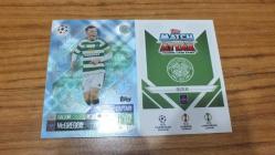 Topps UCL 2024-2025 Callum McGregor Celtic FC Blue Crystal Paralel Kart No:374c