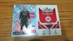 Topps UCL 2024-2025 Alexander Schlager FC Salzburg Blue Crystal Paralel Kart No:390c