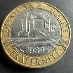 Fransa 10 Frank 1989