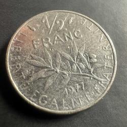 Fransa 1/2 Frank 1977
