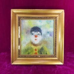 VINTAGE İMZALI PALYAÇO YAĞLIBOYA RESİM