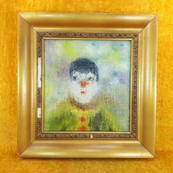 VINTAGE İMZALI PALYAÇO YAĞLIBOYA RESİM