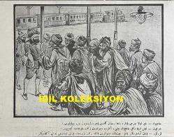 Osmanlıca Karagöz Mizah Dergisi-Gazetesi, Orijinal Dönem Basım, (Ottoman Magazine-Newspaper-Journal Illustré Cara-Gueuz) - 26 Ocak 1924 - Sayı: 1655 - Hicri: 19 Cemaziyelahir 1342 - Rumi: 26 Kanun-i Sani 1340 - Karikatürist Ratip Tahir Burak'ın İsmet İnönü'yü Tasvir Eden Çalışması: Ankara'da Yeni İşler: İngiliz: Azizim Türk, Sizinle Şu Musul Meselesini Dostça Halletmeye Geldim! Alman: Azizim Türk:, Sizinle Eski Hatıratı Tazeleyip Alışveriş Etmeye Geldim. Rus: Yoldaşım Türk, Sizinle Dostça Bir Ticaret Mukavelesi Yapmaya Geldim. Karagöz: Aman Paşam İkinci Bir Sevr İmtihanı Geçiriyorsun, Dikkat Et!