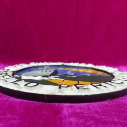 ANTİKA USS SKILL MSO 471 EXPELLO PERICULUM ABD DONANMASI MAYIN TARAMA GEMİSİ EL BOYAMA ALİMÜNYUM DÖKÜM HATIRA TABAK PANO