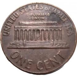 ABD 1 Cent 1971-D - Lincoln Memorial Temalı - Denver Darphanesi - Koleksiyonluk Bakır Para