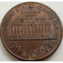 ABD 1 Cent 1991 - Lincoln Memorial Temalı - Philadelphia Baskısı (Darphane İşaretsiz) - Koleksiyonluk Modern Emisyon