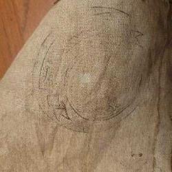 ESKİLERDEN HAİLALİ AHMER DAMGALI KOL BANTI. KOLEKSİYONLUK.