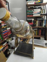 İskoçya Dewar's White Label ve Figürlü Orijinal Metal Standı