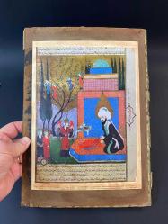 TARİHİ MİNYATÜR ESER HZ. İDRİS PEYGAMBER VE MELEKLER