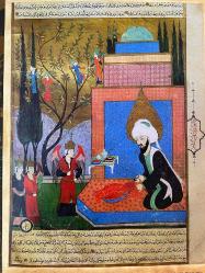 TARİHİ MİNYATÜR ESER HZ. İDRİS PEYGAMBER VE MELEKLER