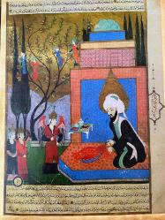 TARİHİ MİNYATÜR ESER HZ. İDRİS PEYGAMBER VE MELEKLER