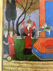 TARİHİ MİNYATÜR ESER HZ. İDRİS PEYGAMBER VE MELEKLER