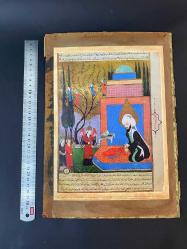 TARİHİ MİNYATÜR ESER HZ. İDRİS PEYGAMBER VE MELEKLER