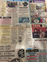 TAN GAZETESİ DOĞUM GÜNÜ HEDİYESİ (TURKISH NEWSPAPPER) - 12 ŞUBAT 1984 - SADECE 4 SAYFADIR -Sevim-Mesut-Ayşe-Ayıcı-Özel-Zeliha Gönül-Ramazan Öztürk-Mustafa Karadeniz-Sevim Karadeniz-Bahar Öztan-Zeki Müren-Perihan Sözen-Deniz Akbulut-Rachel Jones-Johanna-Zeki Müren-Prens Sabahattin-Osman Öndeş-Kocam beni boşar mı-Ayının aşkı-Kızını başkasıyla evlendiren sahibini boz ayı hastanelik etti-Zeliha’nın umudu özel’de-Eve sevgilisini getirip çocuklarının önünde aşk yaptı-İlk çocuğu aldırmak kısırlık yapar mı-Komşuluk ölüyor mu-Uzakta kalan gökyüzü-Adnan sürgünden dönerken kahraman gibi karşılanıyor-Yalnız Kovboy-Dünyada tatmadığım zevk kalmadı-Kafayı çeken müşteriler şarkıcıları gözleriyle soyuyorlar-Kiminle ortak olacağımı şaşırdım-Anılarını yazan sekreter ortalığı karıştırdı-Almanya’da aşk cinayeti