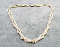 EsKi İRİ KUM İNCİLİ GERDANLIK........2 DİZİLİ