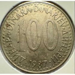 Yugoslavya 100 Dinar 1987 - 