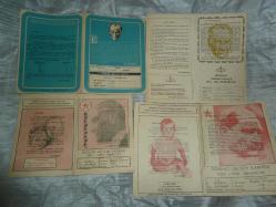 ANKARA ÇANKAYA BAHÇEŞİEVLER İLKOKULU ve ORTAOKUL  ÖĞRENCİ GELİŞİM KARNESİ BADEL DİNÇER 1973-1983 YILLARI ARASI  4 ADET