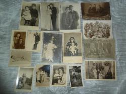 OSMANLI ve CUMHURİYET DÖNEMİ ORJİNAL SİYAH BEYAZ FOTOĞRAF LOTU 1920 Lİ 1940 LI YILLAR 37 ADET+ÜCRETSİZ KARGO