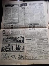Halka ve Olaylara Tercüman Gazetesi - Turkish Newspaper - 21 Kasım 1969 - Brejnev'le görüşen Cevdet Sunay bugün yurda dönüyor - ateşleme ve 2 astronot Ay'dan ayrıldı dönüyorlar - 11 idamlığın dosyası mecliste - Süleyman Demirel bütçe iktisadi istikrar ve iktisadi gelişme bütçesidir dedi Fotoğrafı - Ziraat Bankası 106 yaşında - Sanat enstitüsü öğrencilerinin direnişi gittikçe büyüyor - Ziraat fakültesi öğrencileri ön seçim için boykota başladı - Paşabahçe Cam mamüllerine yüzde 10 20 zam yapıldı - sözün kısası yazan Rauf Tamer - Ankara İzmir İstanbul radyo programı - Coca Cola - bu gözler neler gördü yazan Refi Cevad Ulunay - haklı bu çocuklar yazan Tarık Buğra - Futbol federasyonu başkanı Orhan Şeref Apak suçlular ağır ceza alacak dedi - Galatasaray'ın Spartak kozu Yılmaz - Hakkı Yeten maçtan sonra ağladı - Pele 1000. Golünü penaltıdan attı Fotoğrafı - hakem Macit Sarıdanaya yapılan saldırı hakemler arasında büyük üzüntüye yol açtı - Denizlispor'da yardım kampanyası - Beşiktaş Altay