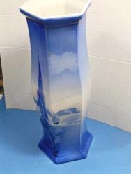 VZ4----1950'LER ÜRETİMİ ELSTERWERDE PORSELEN VAZO