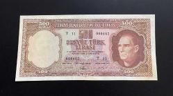 NADİR 5.EMİSYON 3. TERTİP 500 LİRA ÇÇT İLK 1000 PARASIDIR ÇOK AZ ÇIKAR